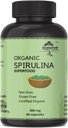 Estratto di proteine della Spirulina Organica - Vitamine & Minerali per l'energia - Vegetariano, Gluten Free 100% Pure Superfood per la salute ottimale (120 capsule)