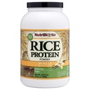 NutriBiotic – Vanilla Rice Protein, 3 Lb (1.36kg) | Carbo basso, Keto-Friendly, Vegan, Polvere di proteina cruda | Crescita e lavorata senza prodotti chimici, OGM o glutine | Facile da digerire & Nutriente Rich