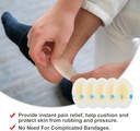 Cuscini elastici (15PCS) Gel Panni idrocolloidi per Fingers, Toes, Taccole - Impermeabile Blister Prevention Pad, Ultra-Thin Adhesive