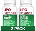 Lipo-Flavonoid Balance Support per Vertigo & Dizziness Relief - Formula clinicamente-Tested con Ginkgo Biloba & Vitamin D & B Complex - Supporto per la salute e l'equilibrio interno - 30-Pack - 2-Pack