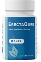 ErectaQure Horny Goat Weed per gli uomini - Maschio ingrandimento supplemento per aumento di unità maschile - Tongkat Ali, Ginseng Root & Superoxide Anions - 60 capsule senza glutine