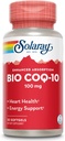 SOLARAY Bio CoQ-10 100 mg | Absorbimento potenziato | Vitamine A & E | Cuore sano e supporto energetico cellulare (30 CT)