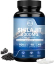 Integratore Shilajit, capsule Shilajit con acido Fulvic per uomini e donne, Shilajit con 85+ Traccia minerali per energia, prestazioni e salute immunitaria | Non-GMO - 90 capsule