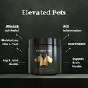 Ultra-Healthy Omega 3 Fish Oil Treats w/MSM, Glucosamine, Condroitina, EPA/DHA per cani: Animali Elevati Fish Oil, Turmeric & Joint Supplement + Allergy Chews - Ultimate Dog Vitamin Supplement