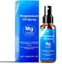 Olio di Magnesio Spray, spray al magnesio 60ml, 100% Magnesio Organico Olio Extra Forza, Promuove il sonno calmo e rilassamento, Spray di magnesio per piedi, sonno e corpo, Facile da assorbire e utilizzare