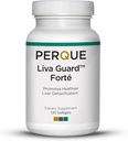 PERQUE Liva Guard Forte 120 Softgels – Formula di erbe e antiossidante per la funzione del fegato & Detox – Supporta la salute metabolica e cellulare – Non OGM, senza glutine, Formula vegetariana – 120 Conte