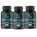 FXSUPPS Caffeina 200 mg Pillole (3-Pack, 600 capsule) – Supplemento di supporto energetico rapido per gli uomini e le donne | Supporti Focus, Alertness & Funzione metabolica Naturalmente