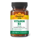Vitamina B2 100mg Riboflavin Supplemento – Aumenta la produzione di energia e supporta la funzione cellulare, senza glutine, Vegan, Kosher, Halal – senza conservanti, OGM o aromi artificiali, 100 Conte
