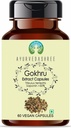 Estratto di Gokhru 500mg - 60 Capsule Vegetariani|Tribulus Terrestris| Tutto Naturale | 100% Vegan | Gluten-Free | Certificato GMP