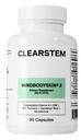 CLEARSTEM - MINDBODYSKIN Supplemento per l'acne ormonale (n. 5-HTP) - Integratore naturale DIM - Vitamine per la cura della pelle - Equilibrio dell'ormone, Antiossidanti - Gluten Free, Cruelty Free - 30 Serve, 90 Capsule