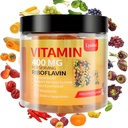 Vitamina B2 Gummies, Vitamina B2 Riboflavin Gummies 400mg, Migraine Relief & Headache Relief Riboflavin Vitamina B2 Gummies, Soy & Gluten-Free, 90 Vitamine Gummies per Bambini & Adulti