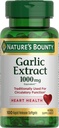 Estratto di aglio Bounty della natura, supplemento di erbe, Supporta la funzione circolatoria, 1000mg, 100 Softgel a rilascio rapido