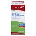 Leader Ear Gocce per nuotatori, Dries Water in Ears, Isopropyl Alcohol 95%, Tutte le età, Confronta con Swim-Ear, 1 fl oz