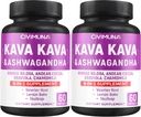 Kava Capsules con Kava, Ginkgo, Ashwagandha e altro - 120 Capsule per 4 Mesi di Alimentazione (Pack of 2)