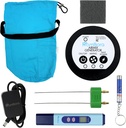 Colloidale Silver Generator Kit – 99,99% (Ag) Rods, TDS Meter Colloidal Silver Machine, Indicatore dell'acqua di Impure, Macchina per l'ionizzatore dell'acqua per la casa, Borsa da viaggio, AirMix