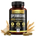 Terra Elixir Spermidine Integratori 1200mg (90 capsule) – Anti Aging - 3° Partito Testato (12mg Spermidina Polvere) Max Purità - 100% puro Espermidina- Fermented Wheat Germ Extract - NMN Alternativa