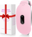 Riscaldatori, Glyduny Periodo Cramp Massager Portable Cordless Pad riscaldante con 6 livelli di calore e 6 modalità di massaggio per Back Pain Relief Rilievo Menstruale Pad (Pink)