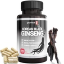 GeumHeuk Coreano Nero Panax Ginseng Capsule 1000mg - 90 Vegan Capsule Non OGM, Ginsenosides, Alta Tasso di Assorbimento, Migliorare l'immunità, Prestazioni Mentali, Stamina & Energy, Uomini & Donne