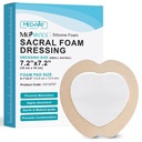 MedVance TM Silicone - Schiuma Adhesive Silicone Bordered Dressing Sacral Size 7"x 7" Box di 5 condimenti