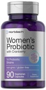 Horbäach Probiotico per le donne con mirtillo | 90 capsule vegetariane | Supplemento dietetico con 14 Strains Probiotici | Non-GMO, Integratore senza glutine