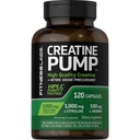 Capsule di creatina di laboratori di fitness | 120 Count | 3000mg | Monoidrato di creatina tedesca | Creapure | Supplemento pompa | Plus Nitric Oxide Precursor | HPLC Testato | Non OGM