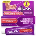 SILKA Crema Anti-Fungal, Trattamento Clinico Anti-Fungus Foot, Jock Itch & Ringworm Remedy, Massima resistenza, Rilievo ad azione rapida da prurito & Burning, 1 Oz