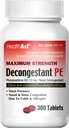 HealthA2Z® Decongestant PE | Phenylephrine HCl 10 mg | Forza massima | Rilievo di congestione nasale e seno a causa di Cold & Allergies (300 Conteggio (Pack of 1))