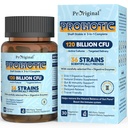 Probiotici per le donne e gli uomini 120 miliardi di CFU con 36 strati probiotici per la salute digestiva e la salute del fegato, capsule di rilascio ritardate, acido di stomach resistente, non c'è bisogno di refrigerazione 30 capsule