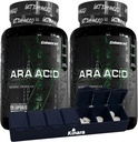 Athlete potenziato - Supplemento acido arachidonico - Supplemento muscolare e resistenza per aumento della massa muscolare & recupero migliorato per gli uomini e le donne (120 capsule) - 2 Pack con l'organizzatore di pillole Kinara
