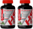 Detox e Detox Uomo - Corpo completo Detox e Cleanse Complex 920 MG - Latte Thistle Integratore di erbe - 2 Bottiglie 200 Capsule