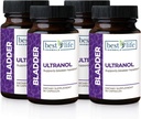 Supporto per la vescica Totale Ultranolo - Integratore di mirtilli naturali per la salute urinaria, Controllo della vescica iperattiva, Incontinenza - Riduce le perdite e l'urgenza - 4 bottiglie - 120 capsule