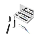 Kit di controllo Lashify - Set di avvitatori completo per ciglia fai da te - Amplify Gossamer Black 10mm, 12mm, White Travel Case, Petite Wand