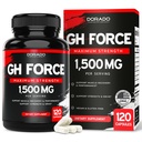 HGH integratori per gli uomini e le donne (120 conte) 1500mg Supporta la crescita muscolare e livelli sani di ormone della crescita umana - Promuovere muscolo sano e recupero per gli uomini post allenamento supplemento - USA Made