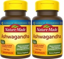 Natura fatta Ashwagandha capsule 125mg per supporto di stress, 60 capsule, 60 giorni di alimentazione (pacchetto di 2)