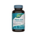L'olio di pesce premium Mega-DHA di modo della natura, supporta la funzione occhio e cervello*, Omega-3, 2000 mg di olio di pesce per 2-Softgel Serving, 60 Softgels (varia di maggio di imballaggio)