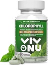 Capsule clorofilla 800 mg - Capsule clorofille naturali per le donne e gli uomini - Integratore di clorofilla sicuro e di qualità per l'energia, l'immunità, il supporto della pelle + Deodorante interno (60 capsule / bottiglia)