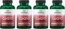 Swanson CoQ10 cervello cardiovascolare energia e cuore salute antiossidante supplemento 200 mg 90 capsule (4 pacchetto)