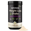Sostituzione della farina di Shake di perdita di peso Naturade, 18 Serve - 25g Proteine a base vegetale, CLA, Fibra & 18 Vitamine e Minerali Progettato per Curb Cravings e Boost Nutrizione giornaliera - Vanilla Creme