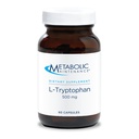 Manutenzione metabolica L-Tryptophan - Aminoacido 500mg nella forma libera per assorbimento superiore + vitamina B6 - Mood + Appetite Supplement, Vegan + No Filler (60 capsule)