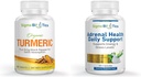 Integratore di curcuma organico - Integratori di supporto per la salute e la salute surrenale Supporto giornaliero