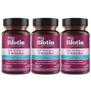 Prodotti di purezza MyBiotin ProClinical – Capelli Thicker A partire da 3 settimane e combattimenti rughe - MB40X Brevettato Biotin Vitamina B7 Matrix w/Astaxanthin - 40X Più solubile vs Biotina ordinaria, 90 capsule di Veg