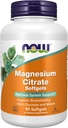 NOW Integratori alimentari, Citrato di Magnesio, Con Glycinate & Malate, Supporto di sistema nervoso*, 90 Softgels