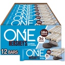ONE Protein Bars, Hershey's Cookies 'n' Creme, Gluten Free con proteine 18g e zucchero 3g, Pantry Staples, 2.12 oz (12 Conte)