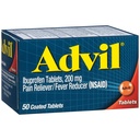 Advil Pain Reliever e Fever Riduttore, Ibuprofene 200mg per Rilievo Dolore - 50 compresse rivestite