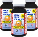 Yerba Prima Daily Fiber Formula 16 oz Polvere (Pack of 3) - Grande Tasting Premium Dietetico Fiber Supplement, Made in the USA, Non-OGM, Gluten Free, Natural Orange Flavor