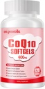 CoQ10-400mg-Softgels con PQQ, BioPerine & Omega-3, Coenzyme Q10(Ubiquinone) Supplemento per alto assorbimento, potente-antiossidante, cuore di sostegno & produzione di energia, 120 Serve