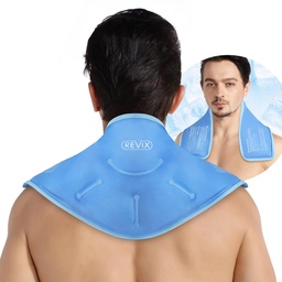 REVIX Neck Ice Pack Wrap – Reusable Hot Cold Gel Pack for Neck and Shoulder, Large Flex Design con Soft Plush Lining, Cervical Gel Ice Wrap Ideale per il recupero post-allenamento, Fatigue & Relax