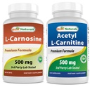 I migliori naturali L-Carnosina 500 mg & Acetyl L-Carnitina 500 Mg