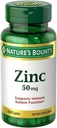 Zinco Bounty della natura, Supporto Immune, 50 mg, Caplets, 100 Ct (Pack of 2)