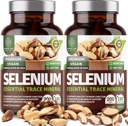 2-Pack N1N Premium Pure Selenium [Max Absorption, 200MCG] per supportare l'immunità, la salute del cuore e della prostata, 360 Veg Caps